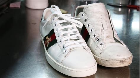 how to keep white gucci trainers clean|can Gucci sneakers be cleaned.